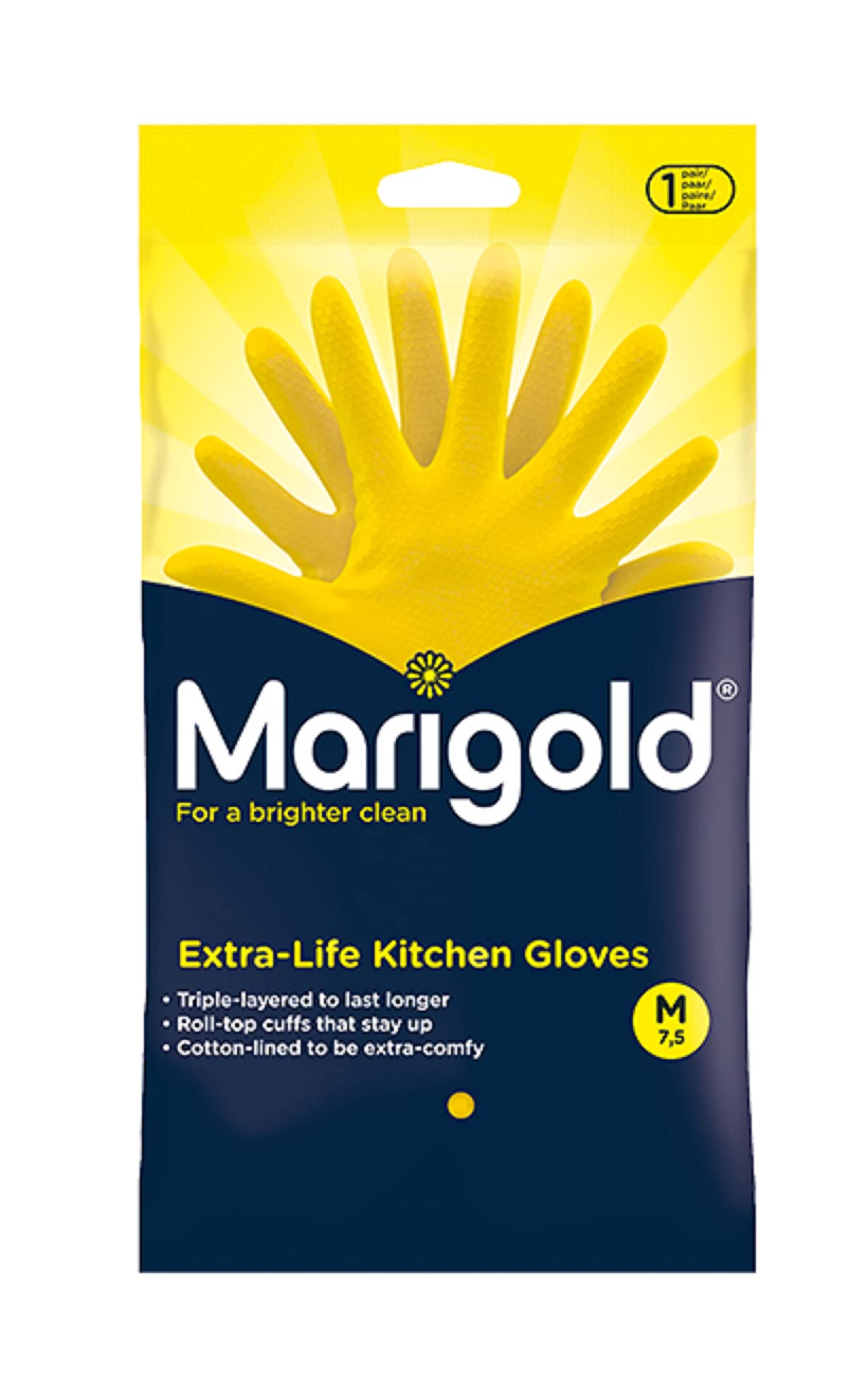 MARIGOLD - Extra Life Kitchen Glove Medium (Pack of 3) 8