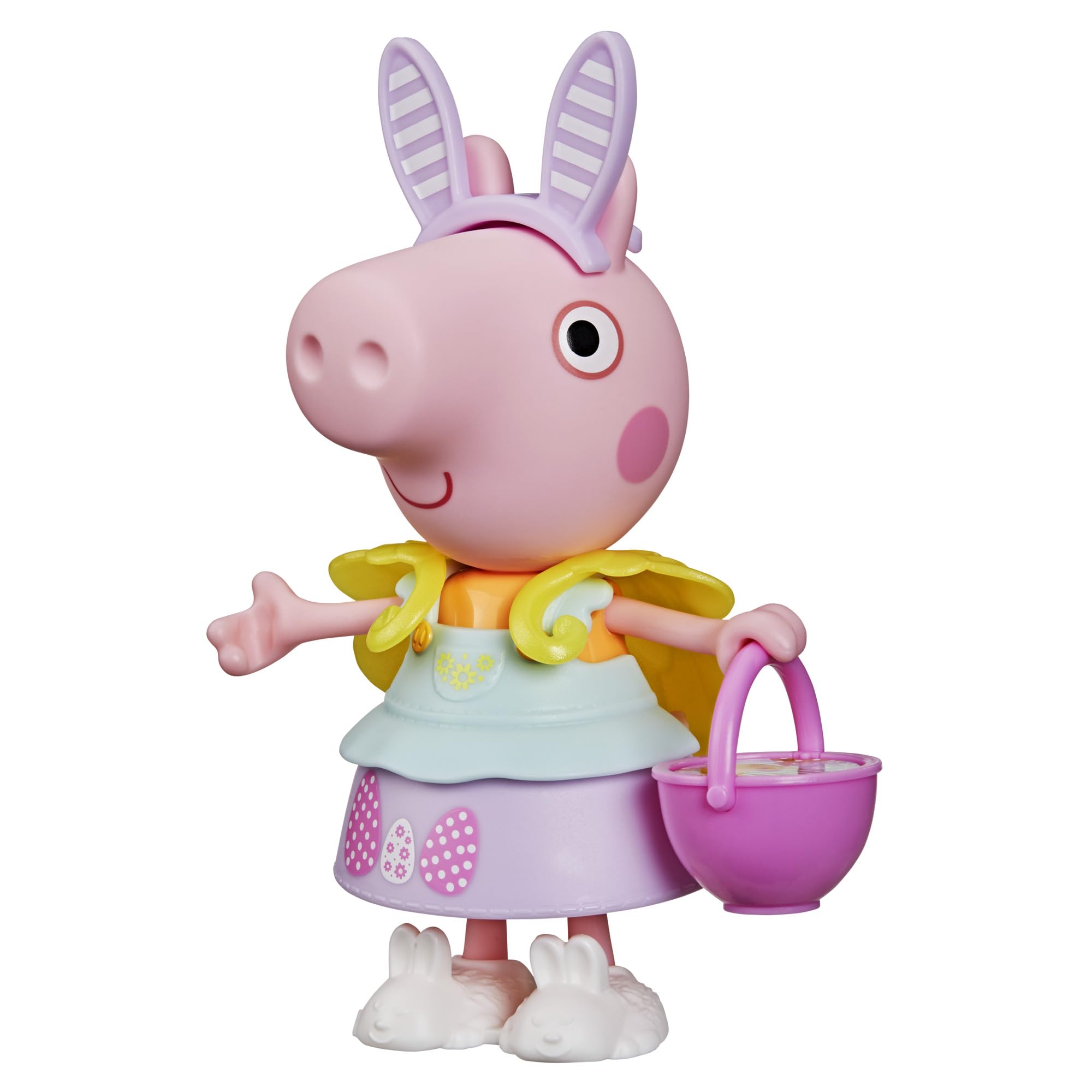 Peppa Pig Springtime Dress-Up Figure with 6 Easy-On Fashion Accessories | 15 cm Doll