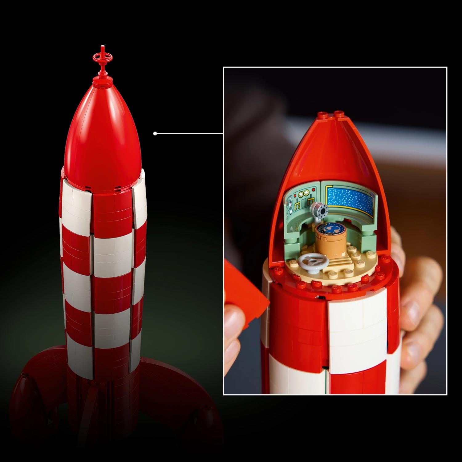 LEGO Ideas Tintin Moon Rocket 21367 - Spaceship Model Kit for Adults | 18+ | 1489g 2