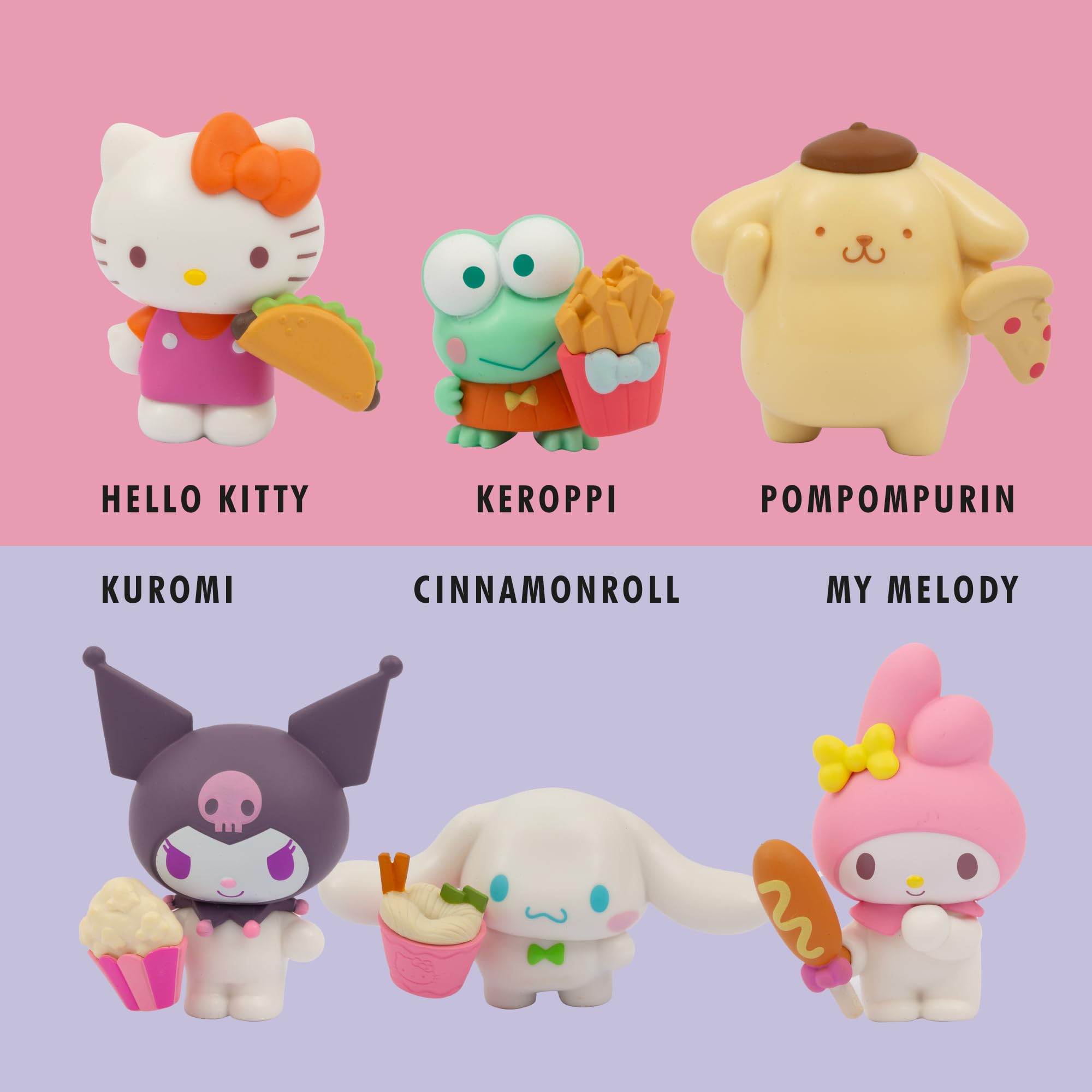 Hello Kitty 2-Inch Figure 6 Pack - Collectible Mini Figures Set with Unique Outfits 3