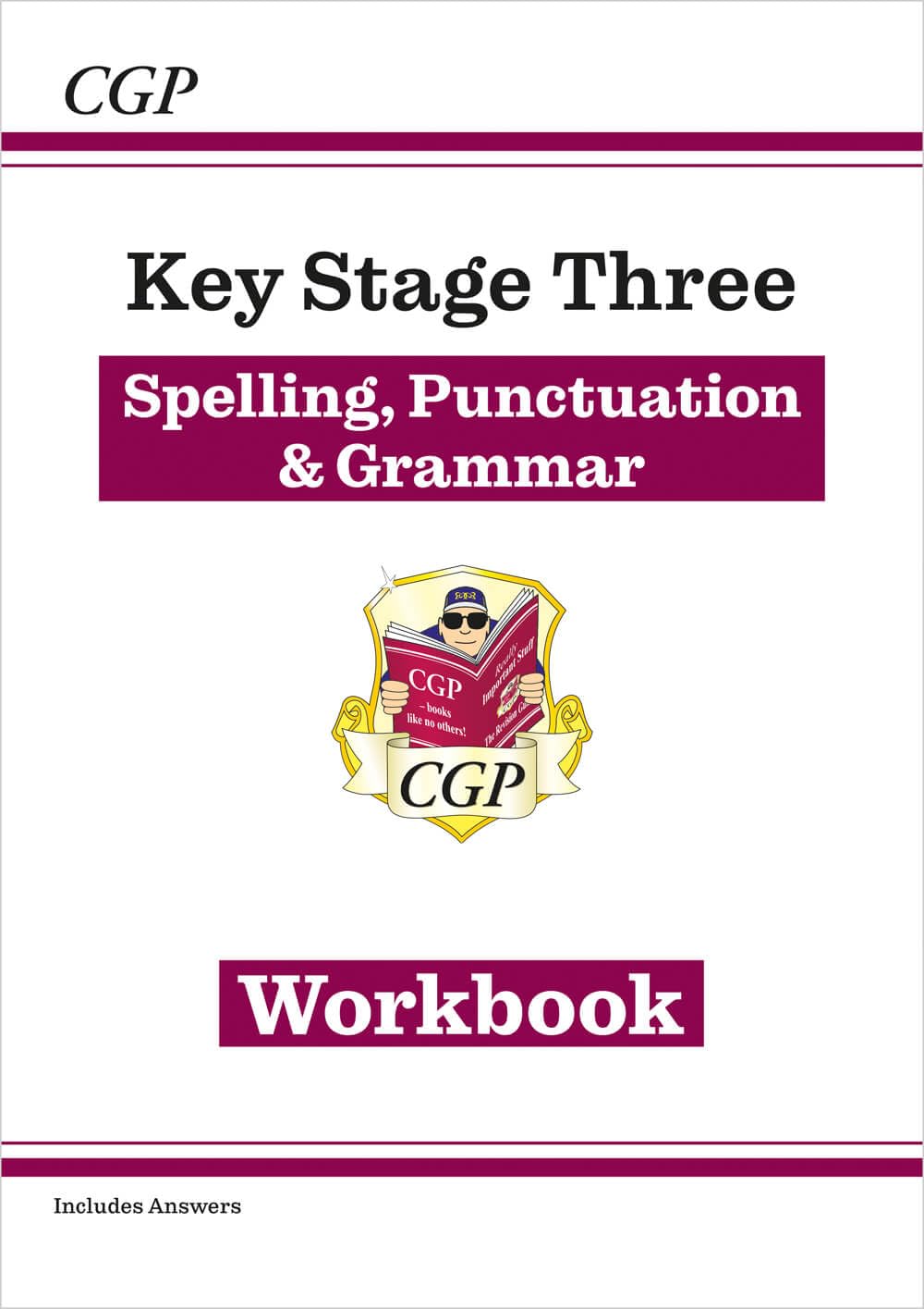 CGP Spelling, Punctuation and Grammar for KS3 - Workbook (with answers) | Paperback | Reading Age 11-14