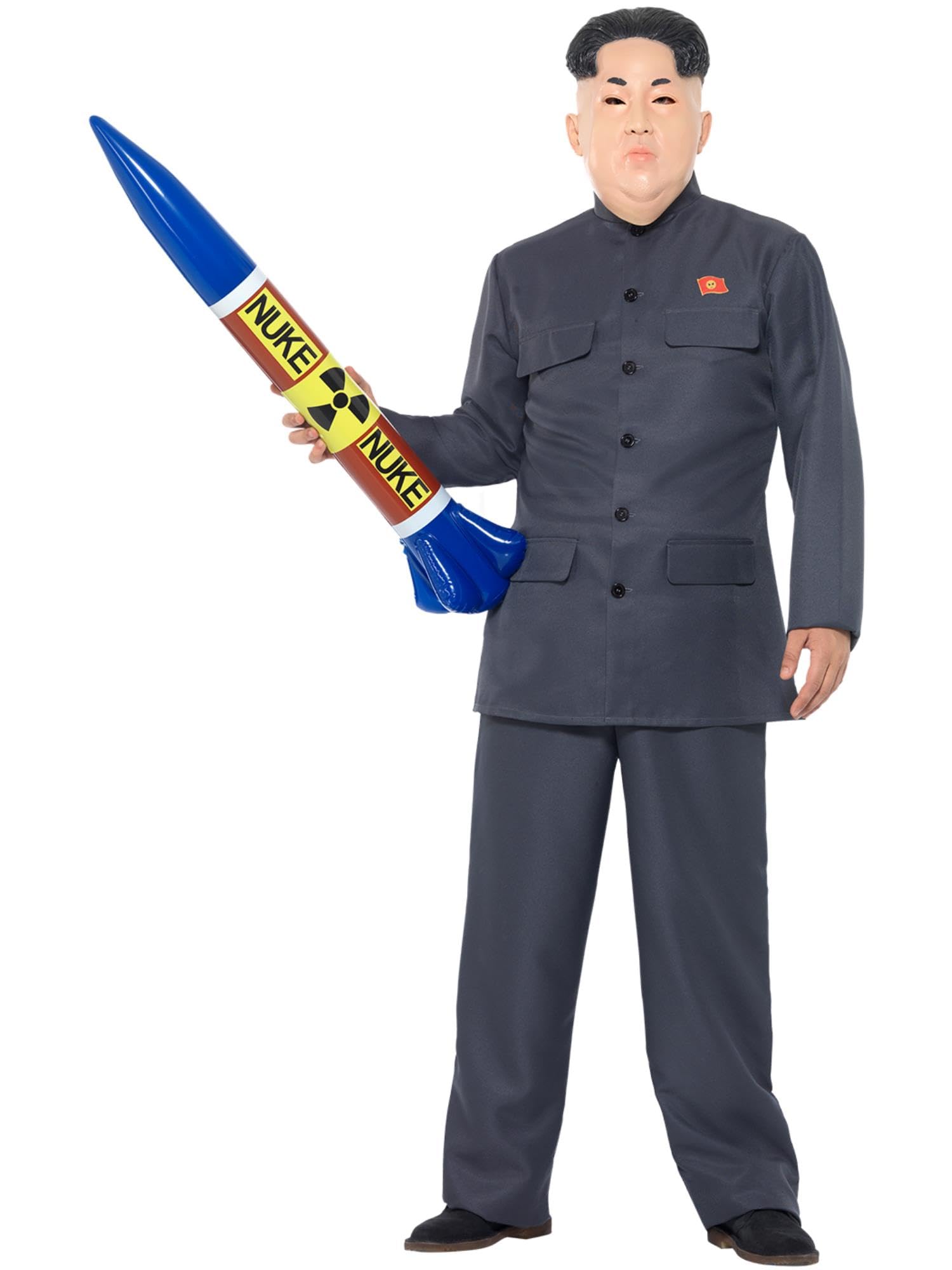 Smiffys Dictator Costume - Adult Mens Fancy Dress with Grey Jacket & Trousers 8