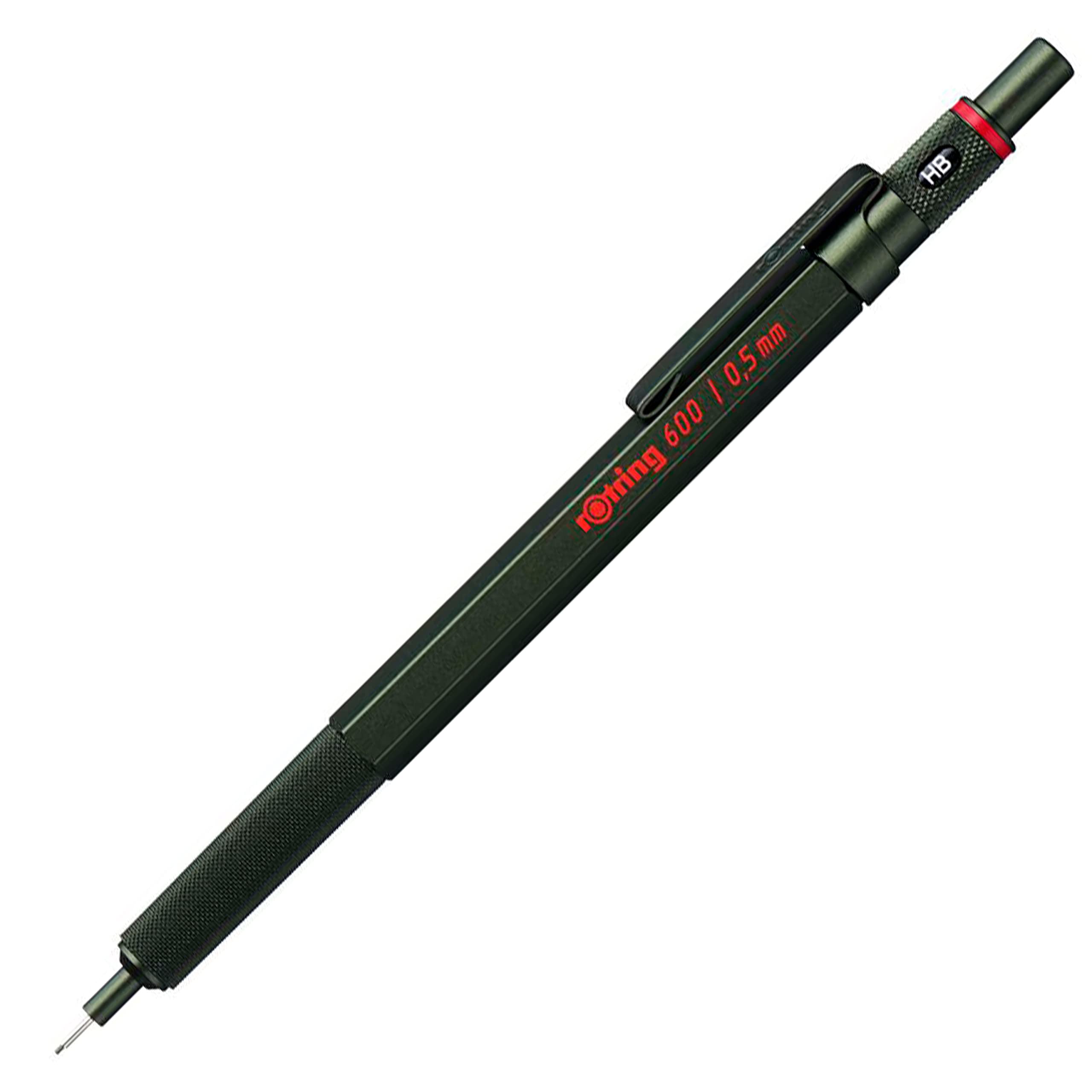 rOtring 600 Mechanical Pencil - HB 0.5mm | Green All-Metal Body | Hexagonal Barrel 1