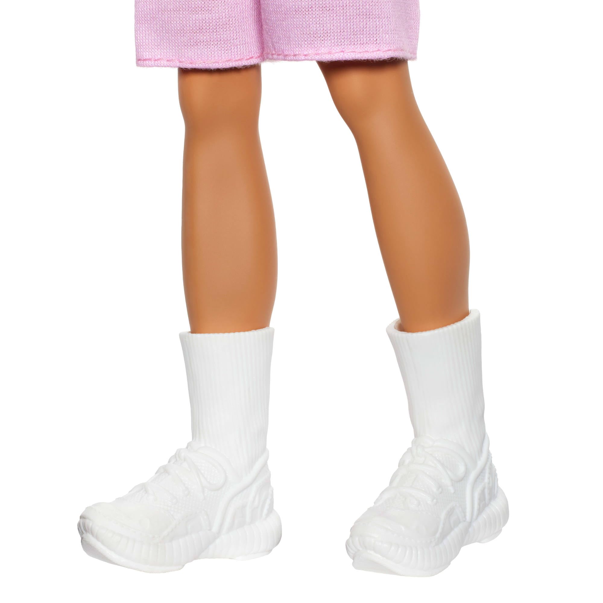 Barbie Fashionistas Ken Doll #241 with Blonde Hair - Red & White Striped Polo, Pink Shorts, White Sneakers 3