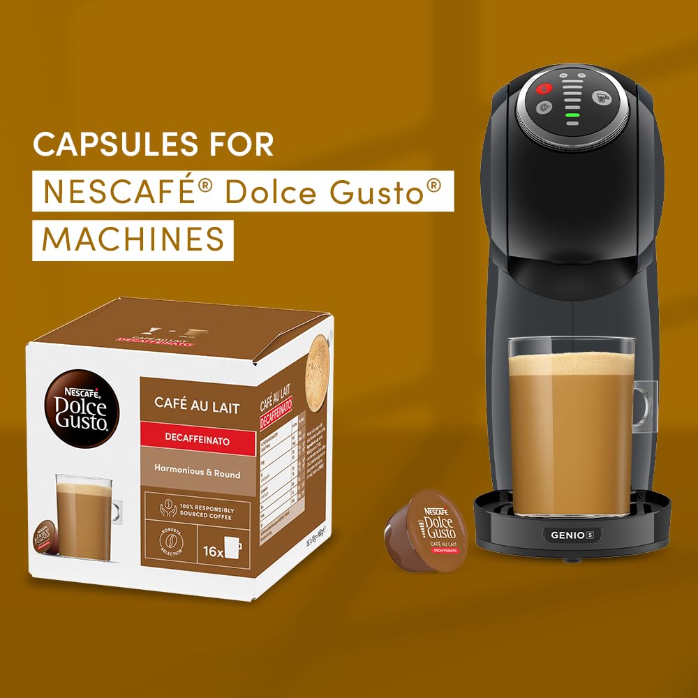 Nescafé Dolce Gusto Café Au Lait Decaf Coffee Pods - 48 Servings (Pack of 3) 2
