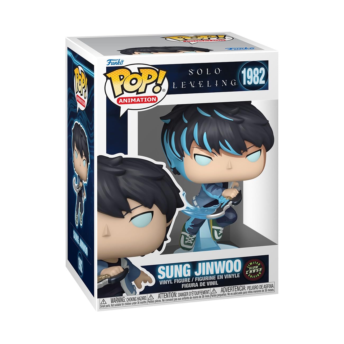 Funko Pop! Animation: Solo Leveling - Sung Jinwoo Vinyl Figure (1/6 Rare Chase) 3
