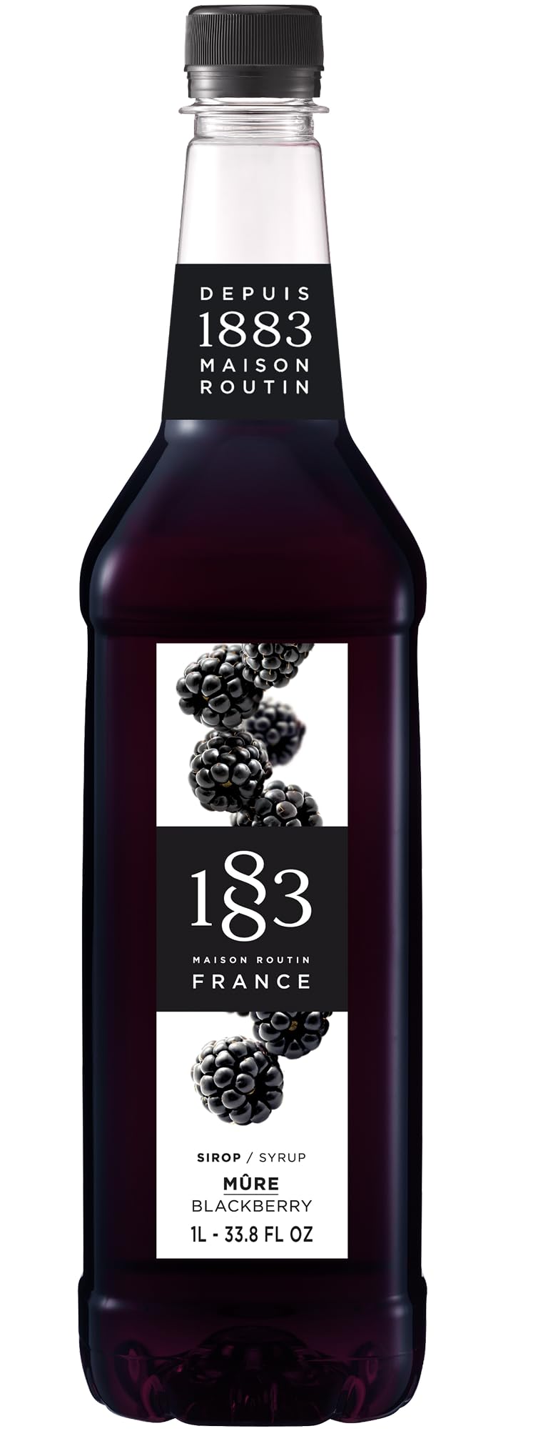 1883 MAISON ROUTIN Blackberry Syrup - 1 Liter Pet Bottle 1