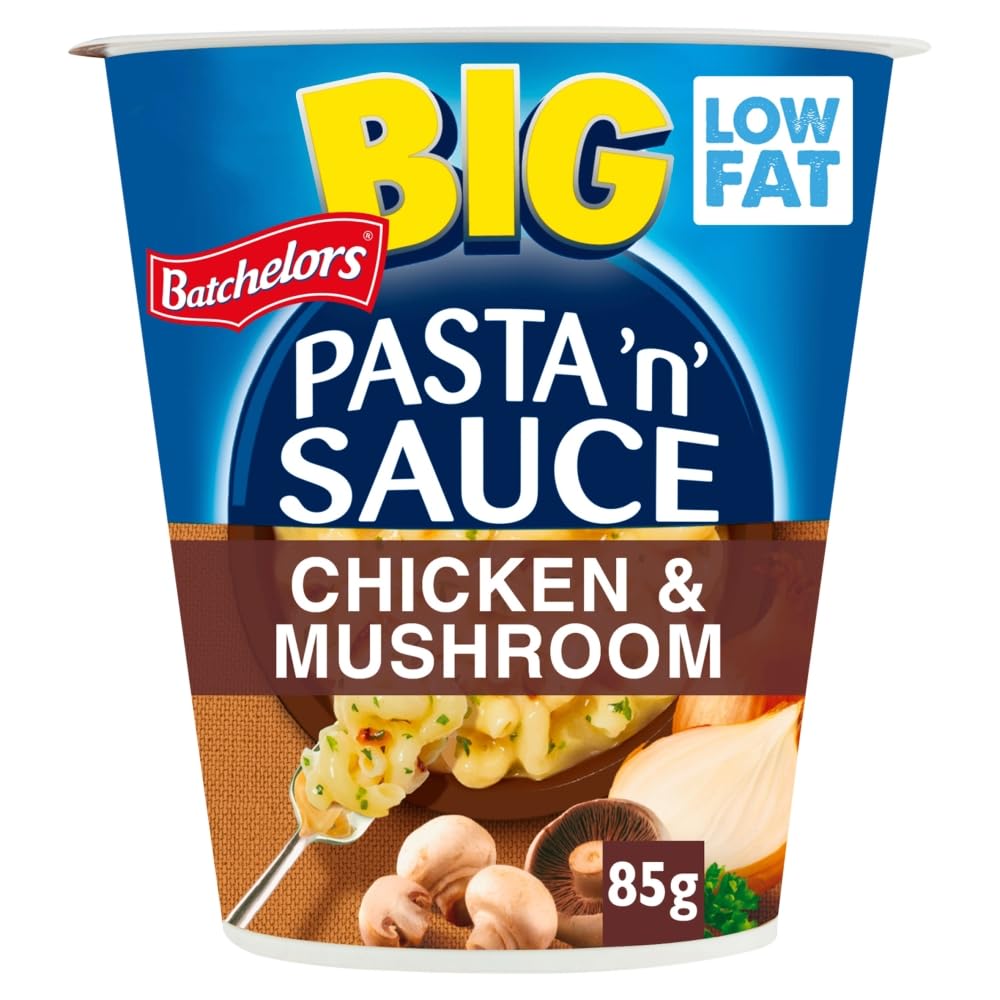 Batchelors Big Pasta "n" Sauce Chicken & Mushrooms Ready Meal Pot, 85 g (Pack of 4)