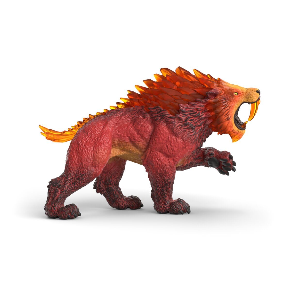Schleich Lava Sabertoothed Tiger - Fantasy Creature Figurine | Ages 4+ 5