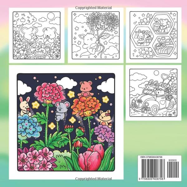 Hygge Nature - Super Cute and Fun Adult Coloring Book: Featuring Adorable Animals and Nature Scenes