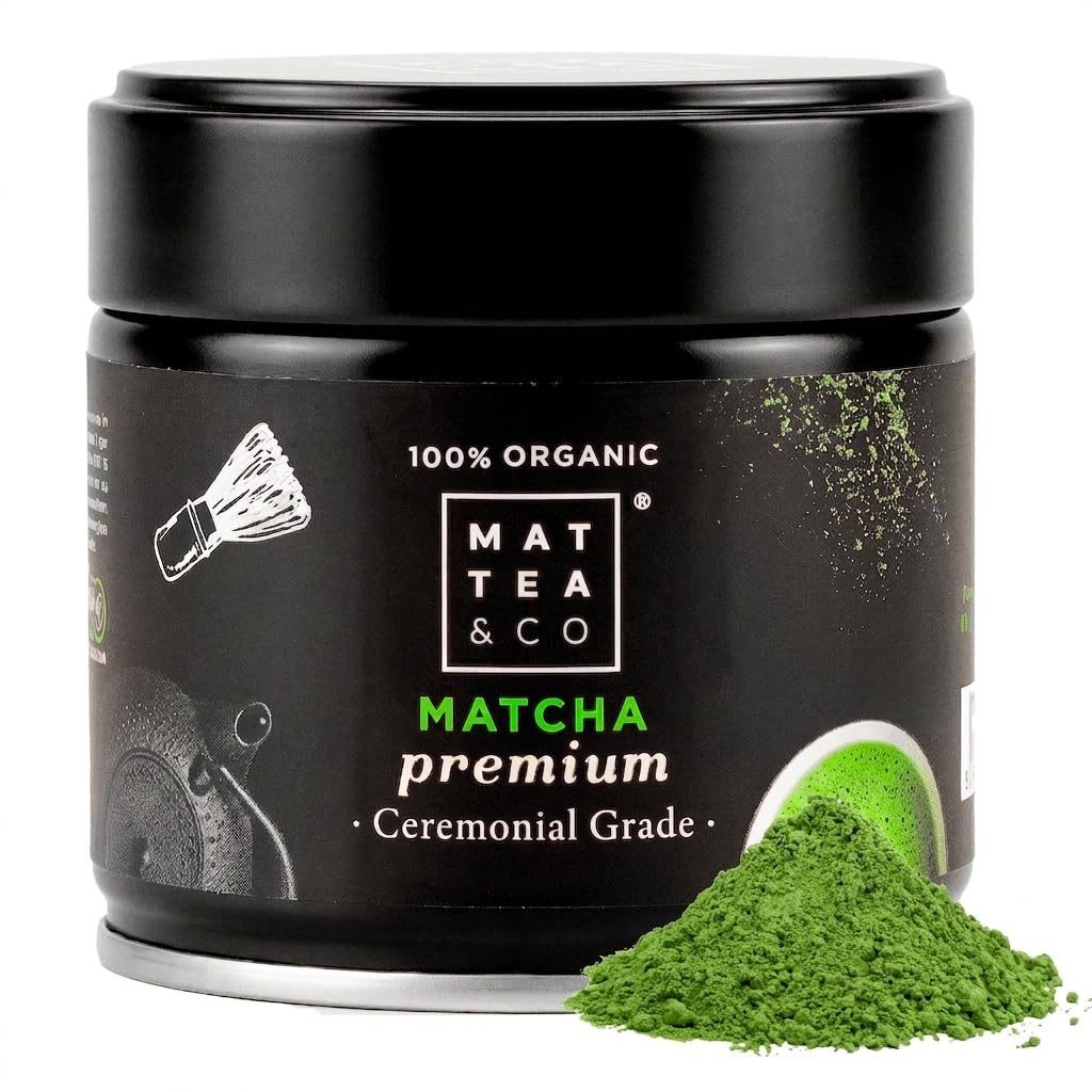 Matcha & CO Ceremonial Grade Matcha Green Tea Powder - Organic, 30g