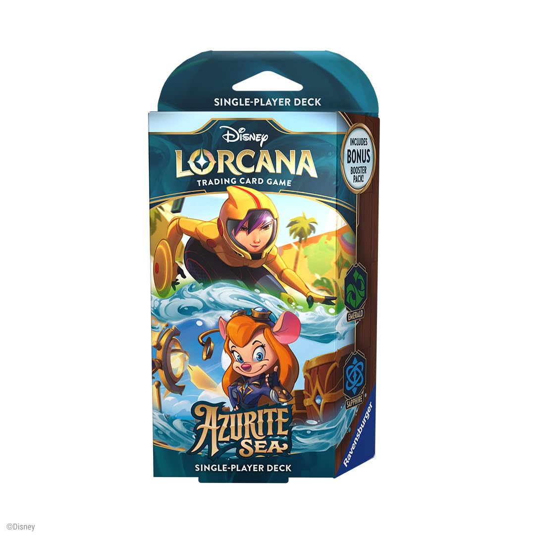 Ravensburger Disney Lorcana Trading Card Game - Azurite Sea Starter Deck