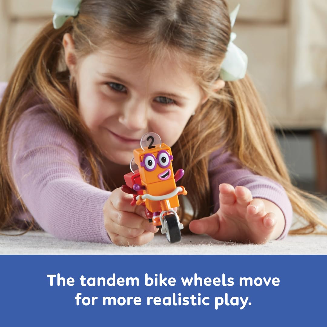 Numberblocks One and Two Bike Adventure - Tandem Bike Playset for Ages 3-7 12