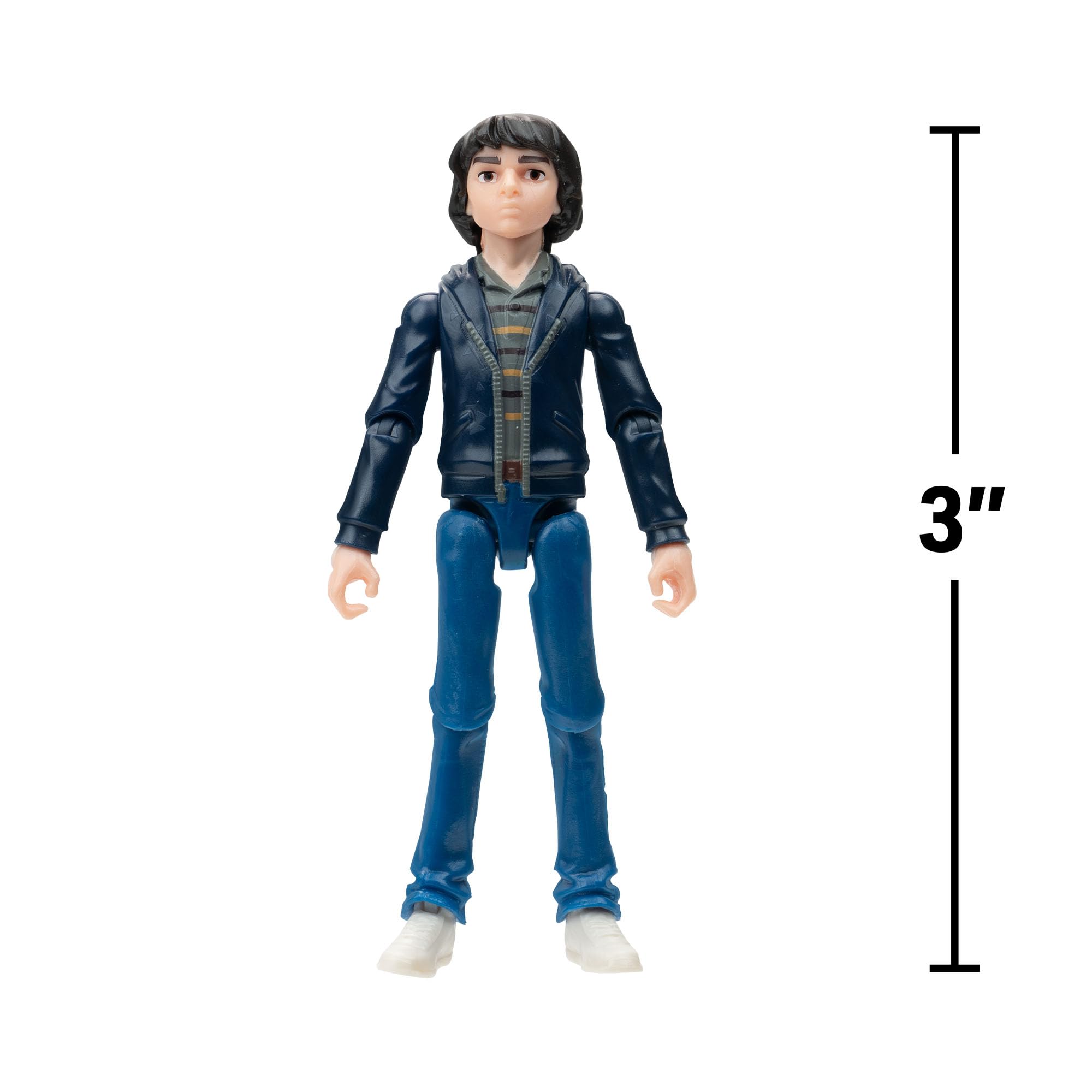Jazwares Stranger Things: Tales from ‘85 Mike Wheeler Action Figure - 3.75-Inch Scale | 15 Points of Articulation | Includes Hockey Stick Accessory