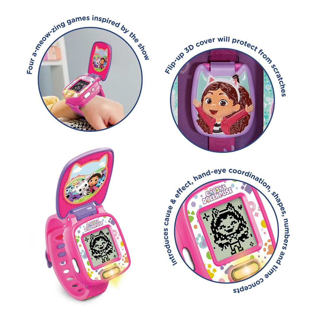 VTech Gabby's Dollhouse Time to Get Tiny Watch - Interactive Educational Kids Watch for Ages 3-6 3