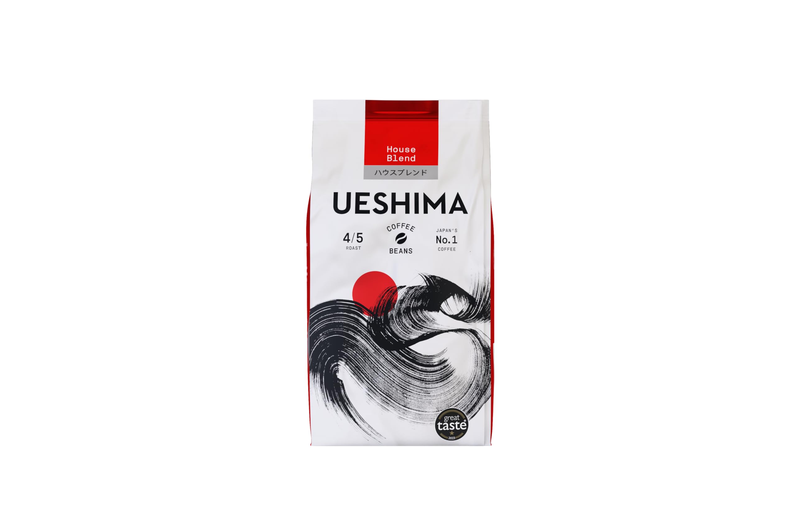 Ueshima Coffee Company House Blend Whole Coffee Beans - Smooth Roast Strength 4 | 200g Pack of 6