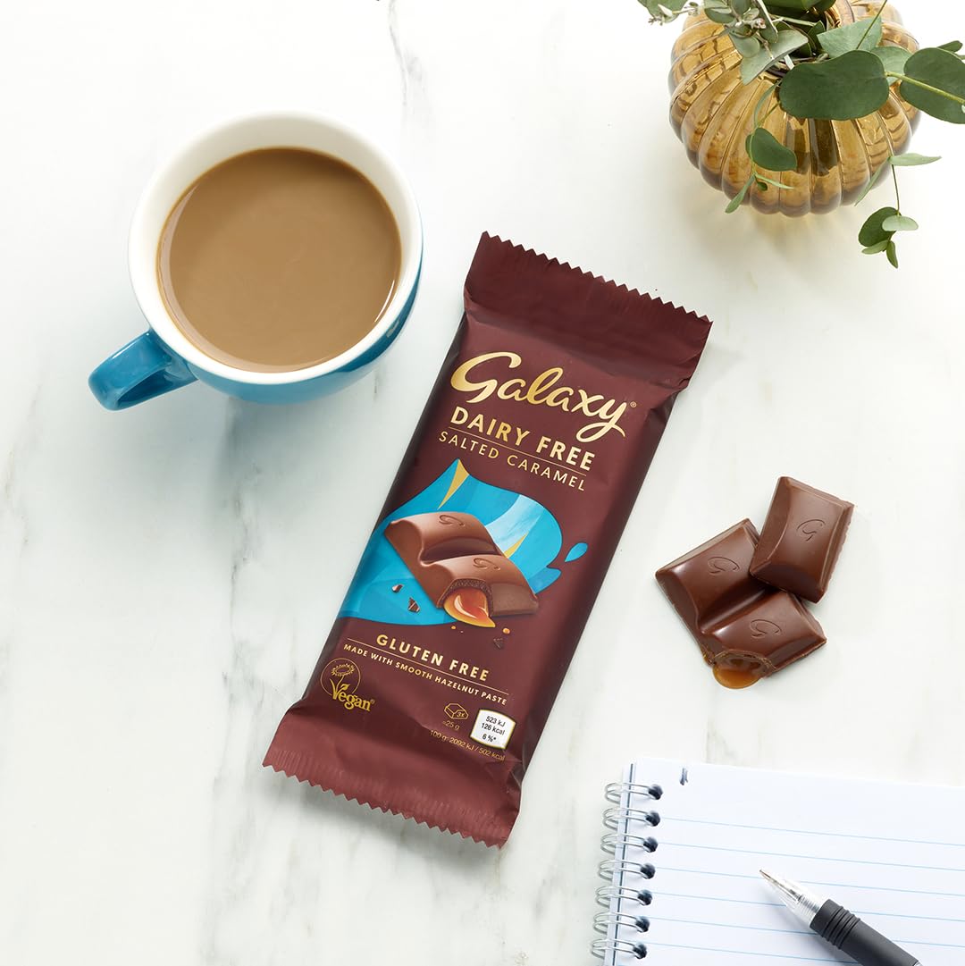 Galaxy - Milchfreier Schokoriegel Vegan Karamell &amp; Haselnuss 100g