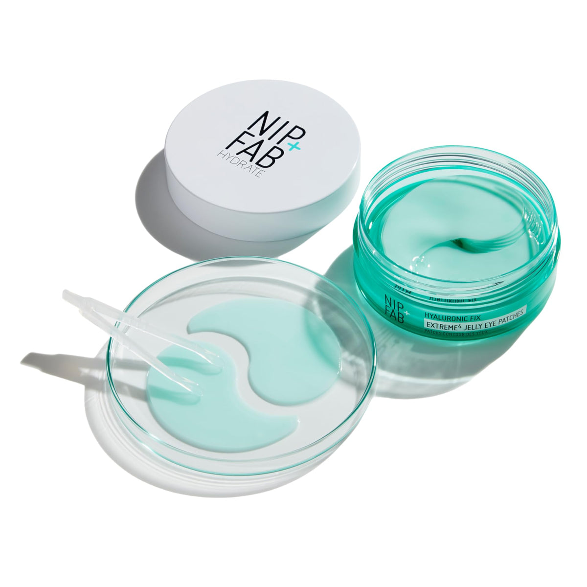 Nip+Fab Jelly Eye Patches - Plumping & Rehydrating Under Eye Mask for Fine Lines & Wrinkles (20 Count)
