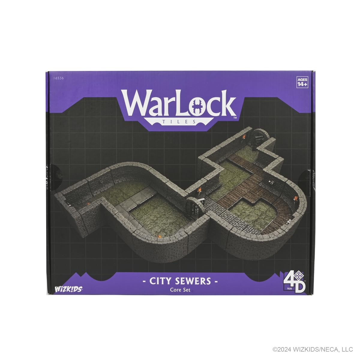 WizKids WarLock Tiles City Sewers Grundset 3
