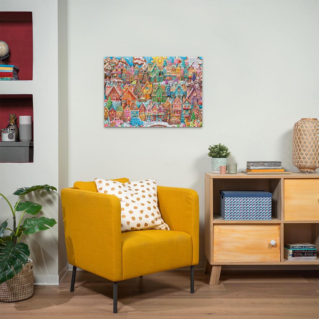 Ravensburger Christmas Cookie Village 1000 Piece Jigsaw Puzzle - Premium Family Puzzle for Ages 12+