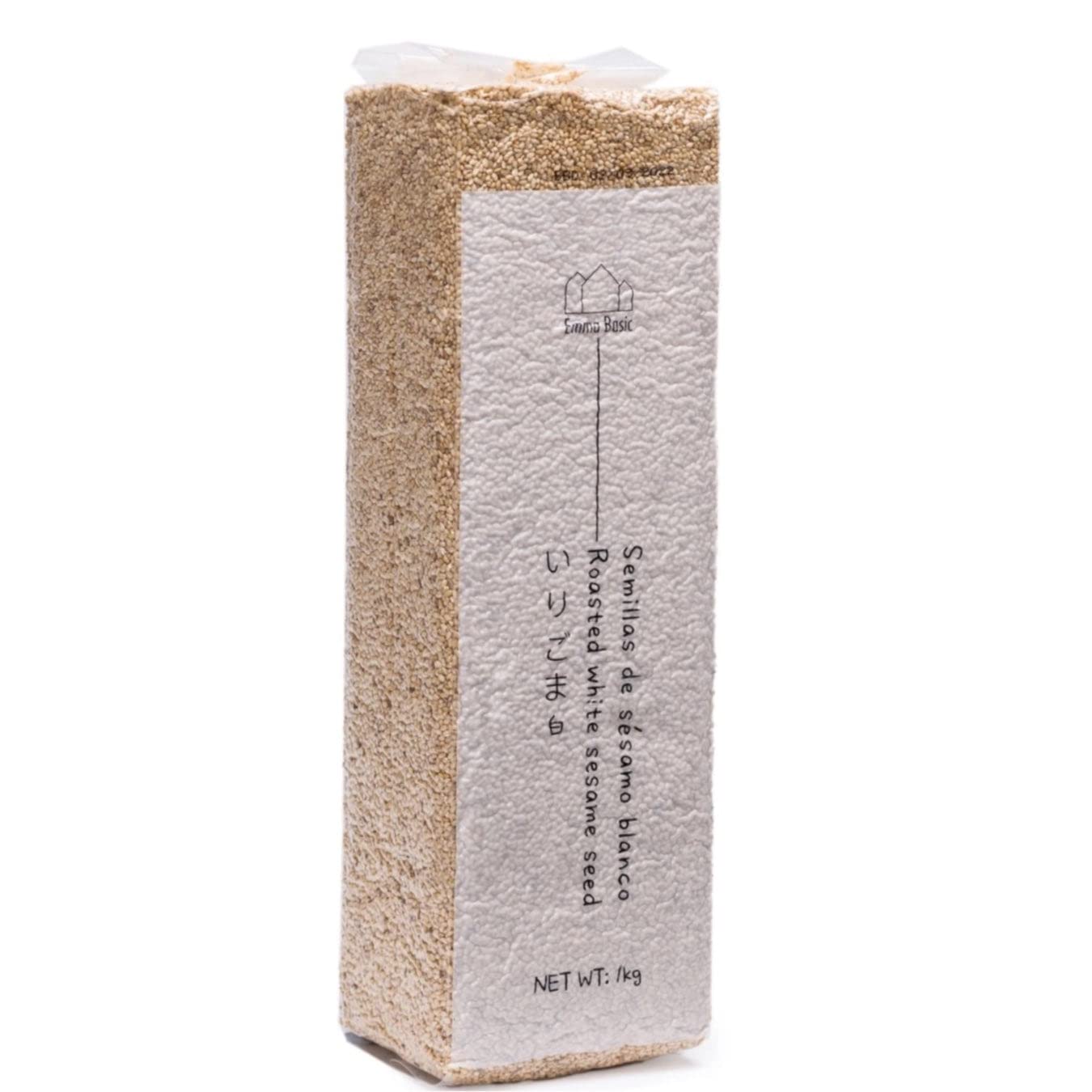 Emma Basic Roasted White Sesame Seeds - High Fibre, Source of Protein | 1kg 1