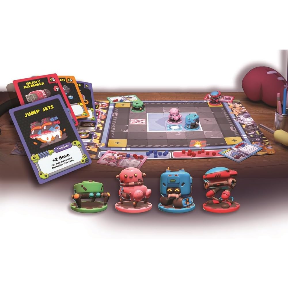 Robot Quest Arena - Deckbuilding Strategy Board Game | Ages 12+ | 2-4 Players | 30 Minutes
