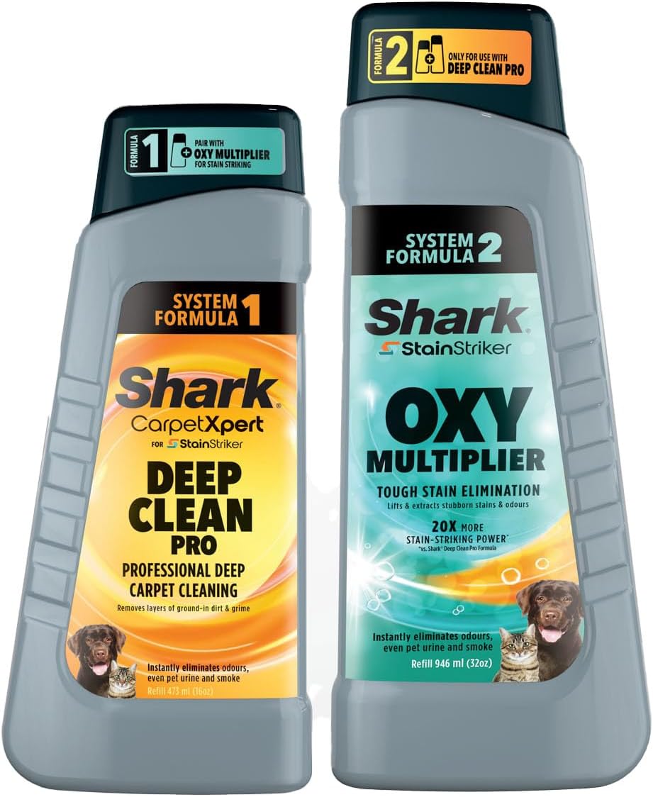 Shark StainStriker Cleaning Solution Bundle - 946ml Oxy Multiplier & 473ml Deep Clean Pro Refill