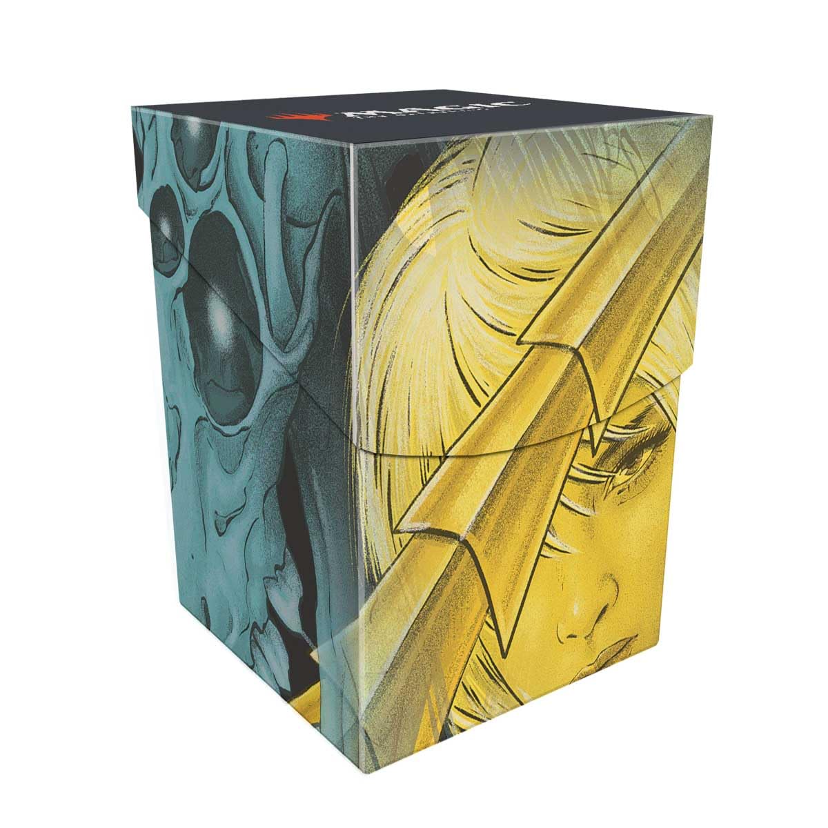 Ultra Pro Magic: The Gathering - Duskmourn 100+ Deck Box with Alt Art The Wandering Rescuer