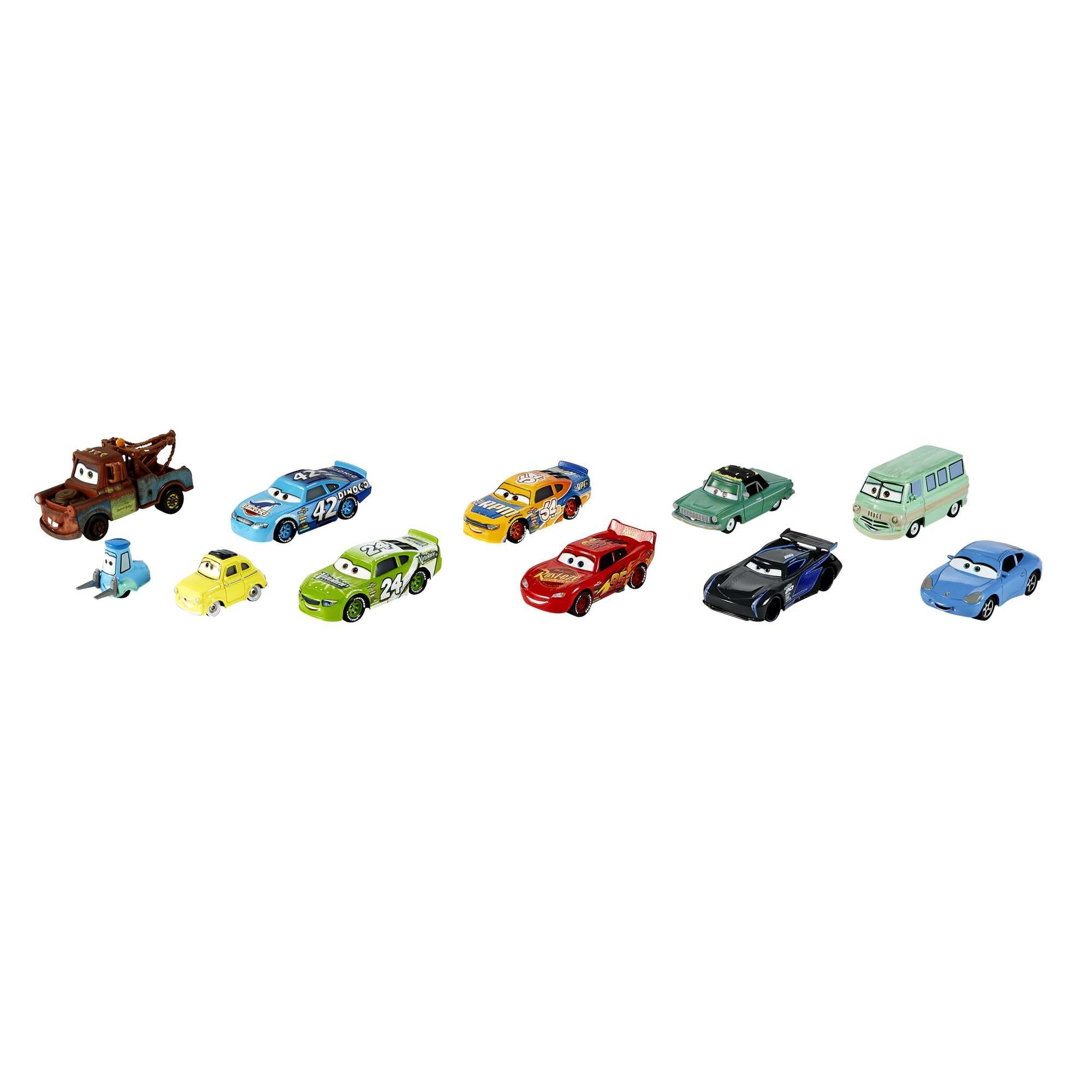 Mattel Disney Pixar Cars Die-Cast Mini Racers 10-Pack - 1:55 Scale Vehicles for Kids 3+