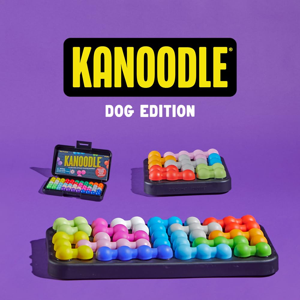 BrightKins Kanoodle Dog Edition Large - Interactive Treat Puzzle Toy for Mental Enrichment | BPA-Free Plastic 6
