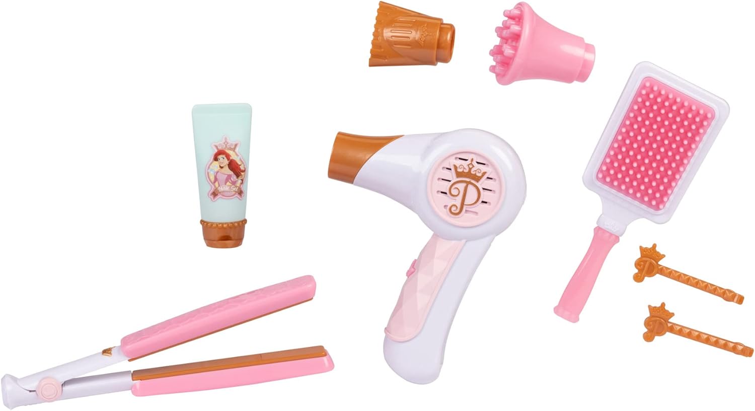 Disney Princess Style Collection - Trendy Hair Pretend Play Styling Tools with Sound & Storage Tote 4