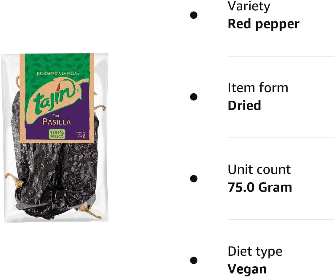 Tajin - Dried Pasilla Chilies 75g