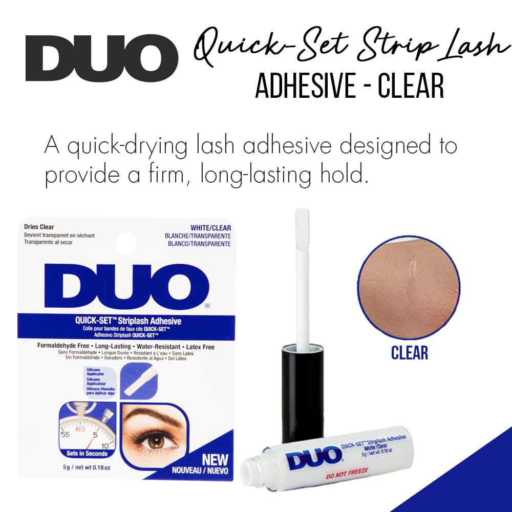 Duo Quick-Set Clear Lash Adhesive with Applicator (5g) 3