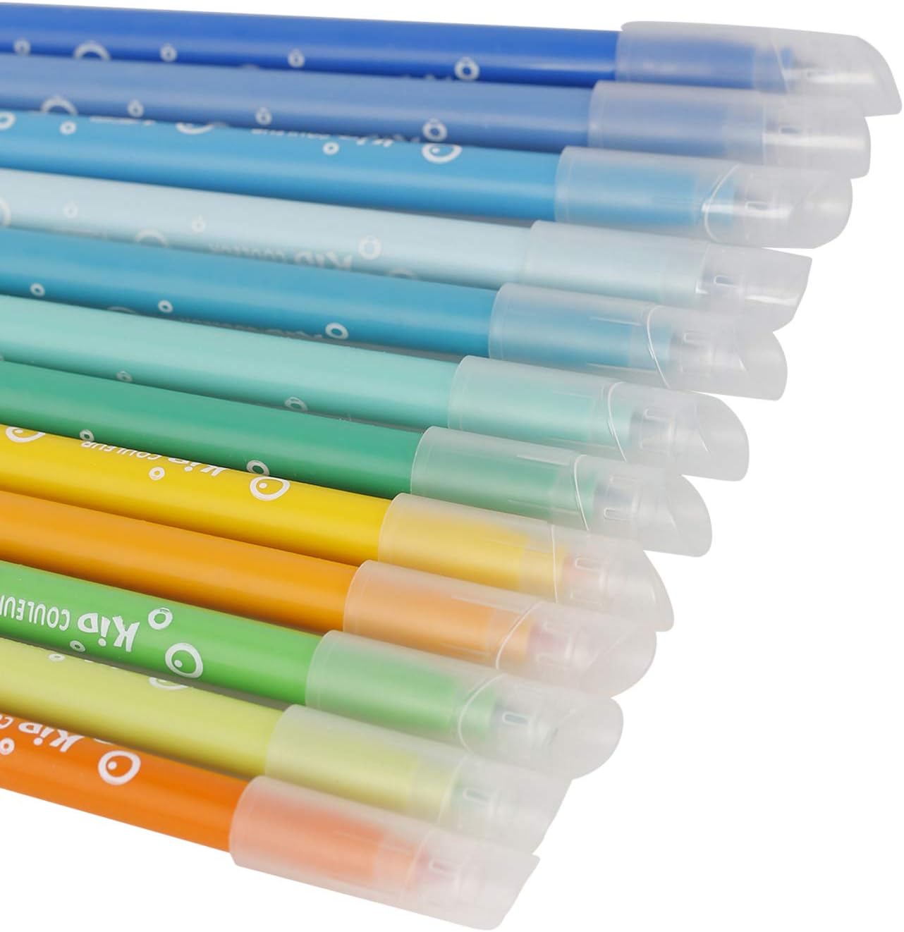 BIC Kids Kid Couleur Felt Tip Pens - 24 Assorted Colors, Washable, Medium Nib, Cardboard Wallet