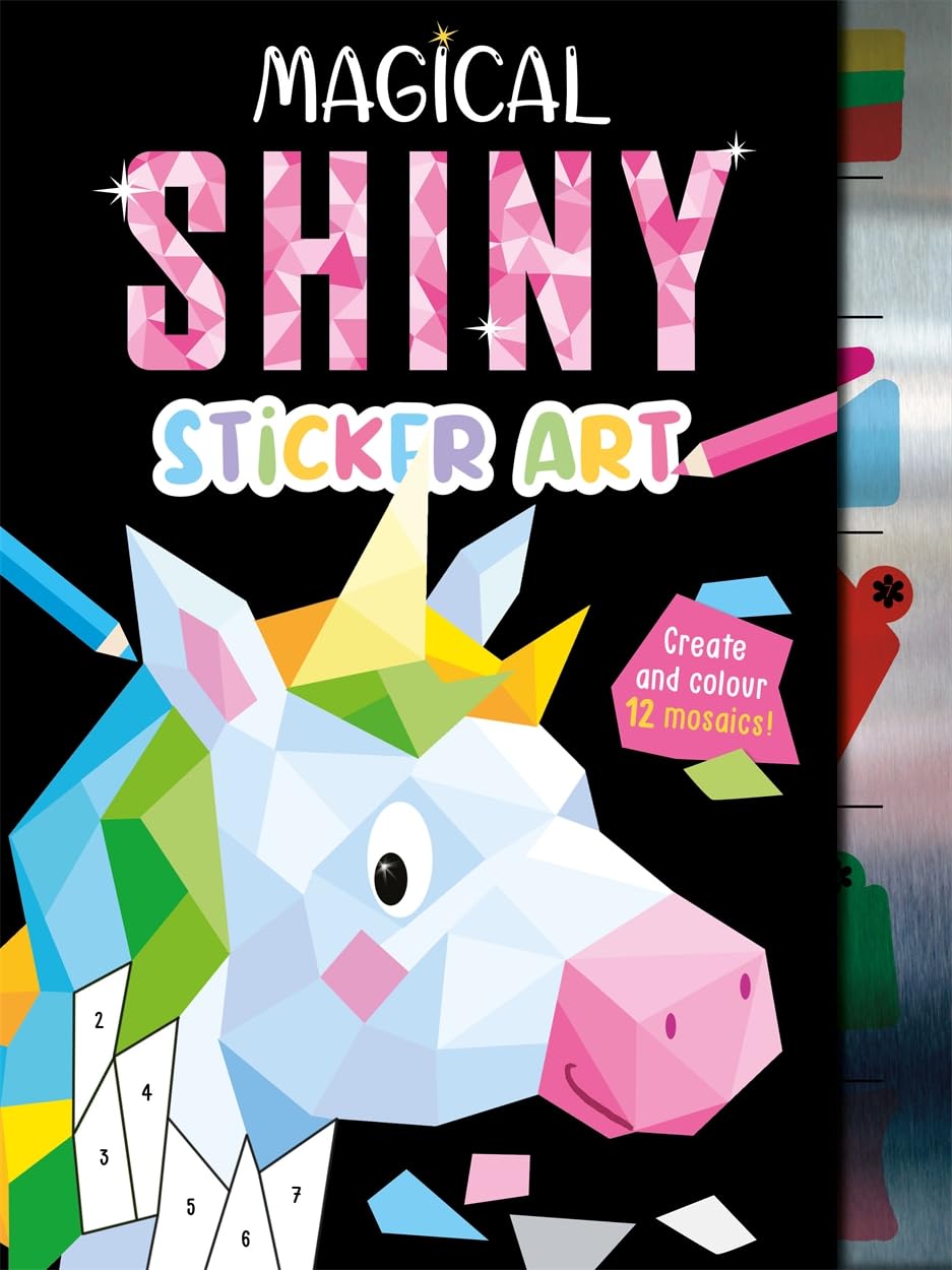 Igloo Books Magical Shiny Sticker Art (Mosaic Sticker by Numbers) | Ages 4-6 | Paperback 1