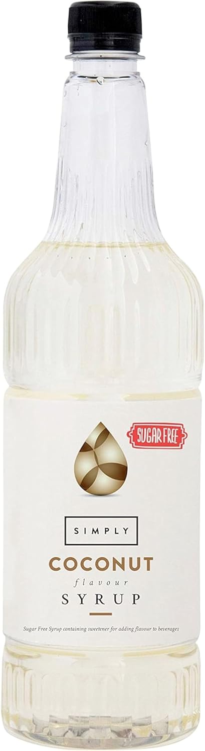 Simply Sugar Free Coconut Syrup - Low Calorie, Vegan & Nut Free Flavoured Syrup