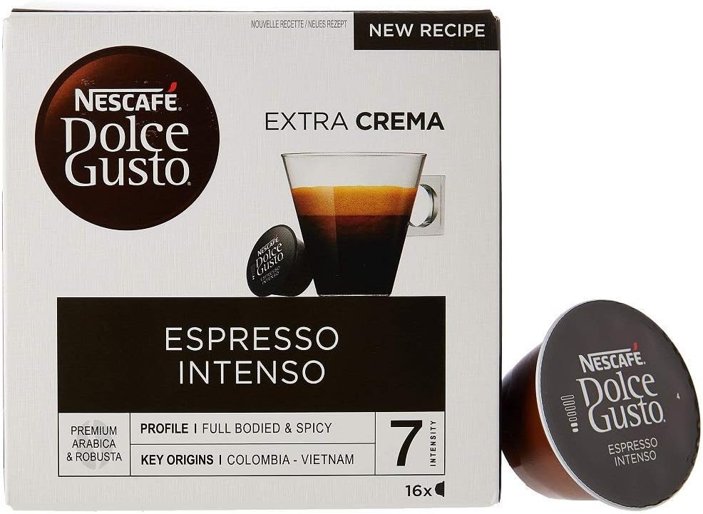 NESCAFE Dolce Gusto Espresso Intenso Coffee Pods - 48 Capsules (3 Boxes of 16) 3