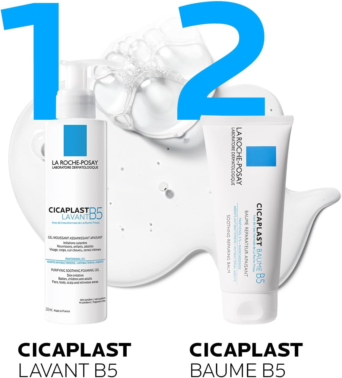 La Roche-Posay - Cicaplast B5 Gentle Soothing Wash Cleanser (200ml) (‎3337875548519) 4