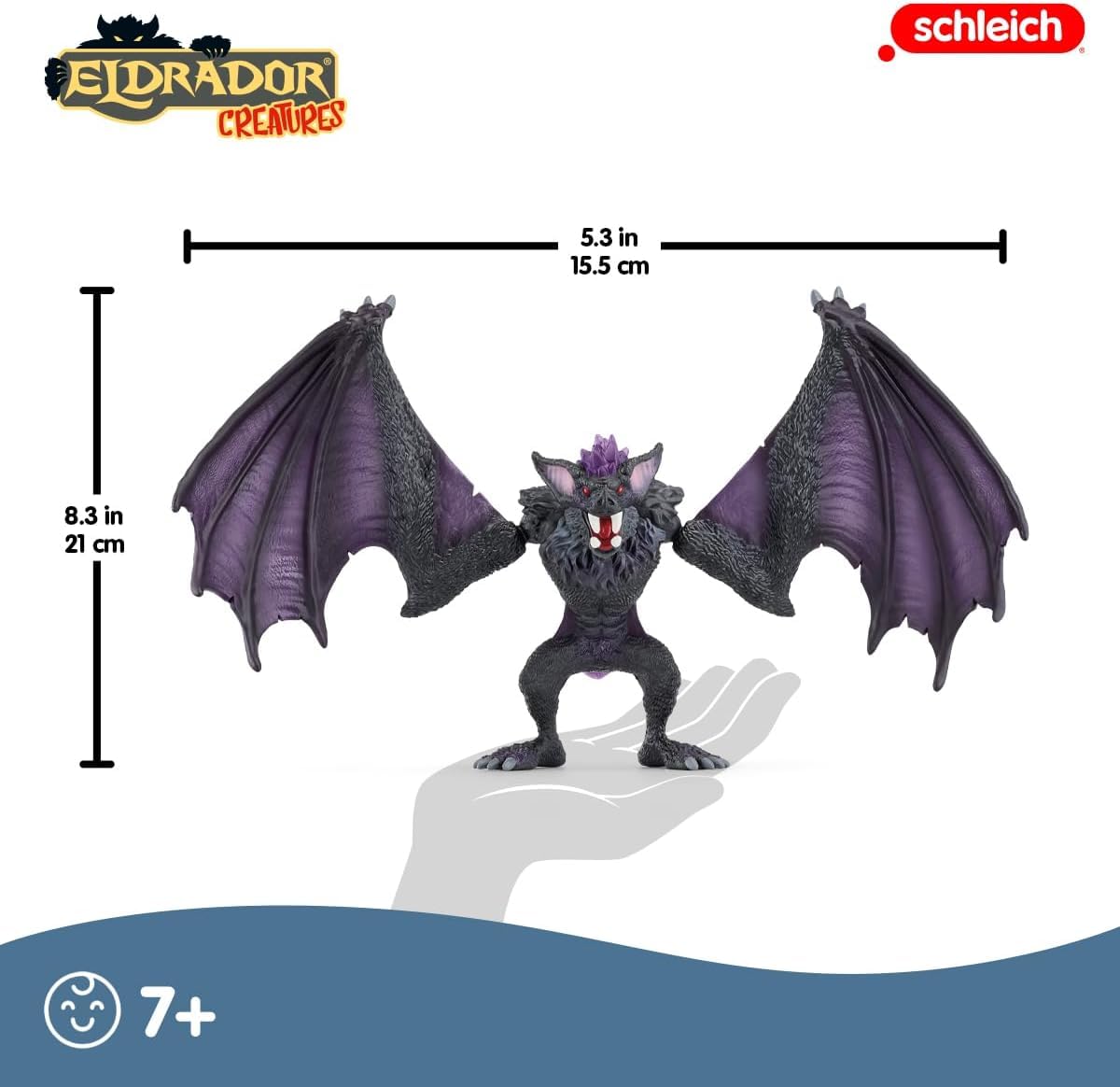 Schleich Eldrador Creatures Shadow Stone Monster - 9" Movable Action Figure with Crystal Set for Ages 7+ 4