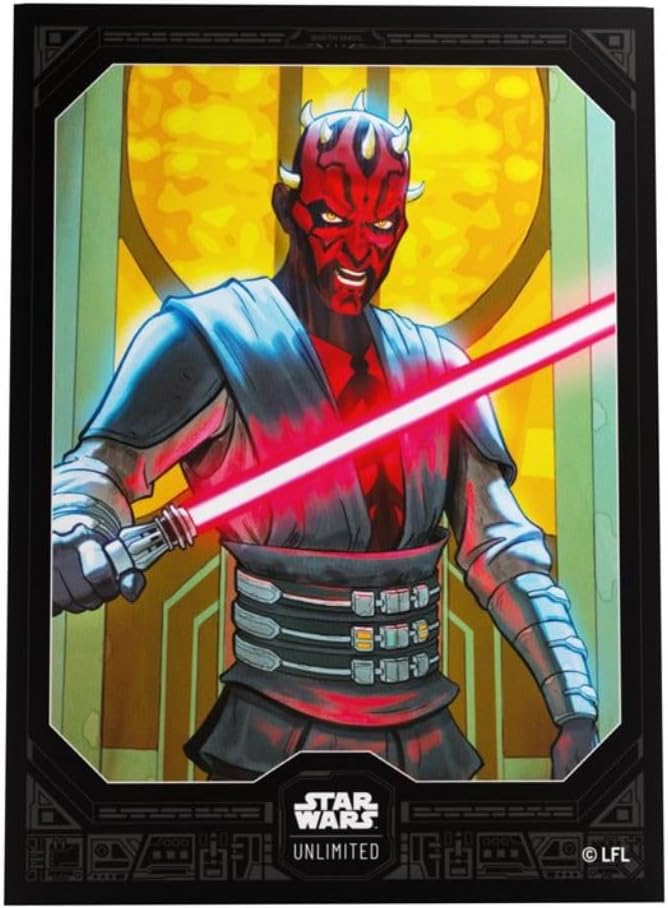 Gamegenic Star Wars Unlimited Darth Maul Art Sleeves for Card Games