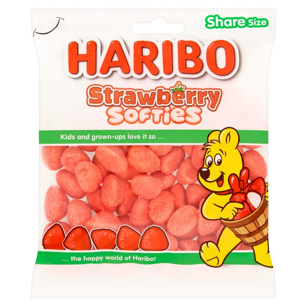 Haribo - Strawberry Softies Fruit Sweets 160g