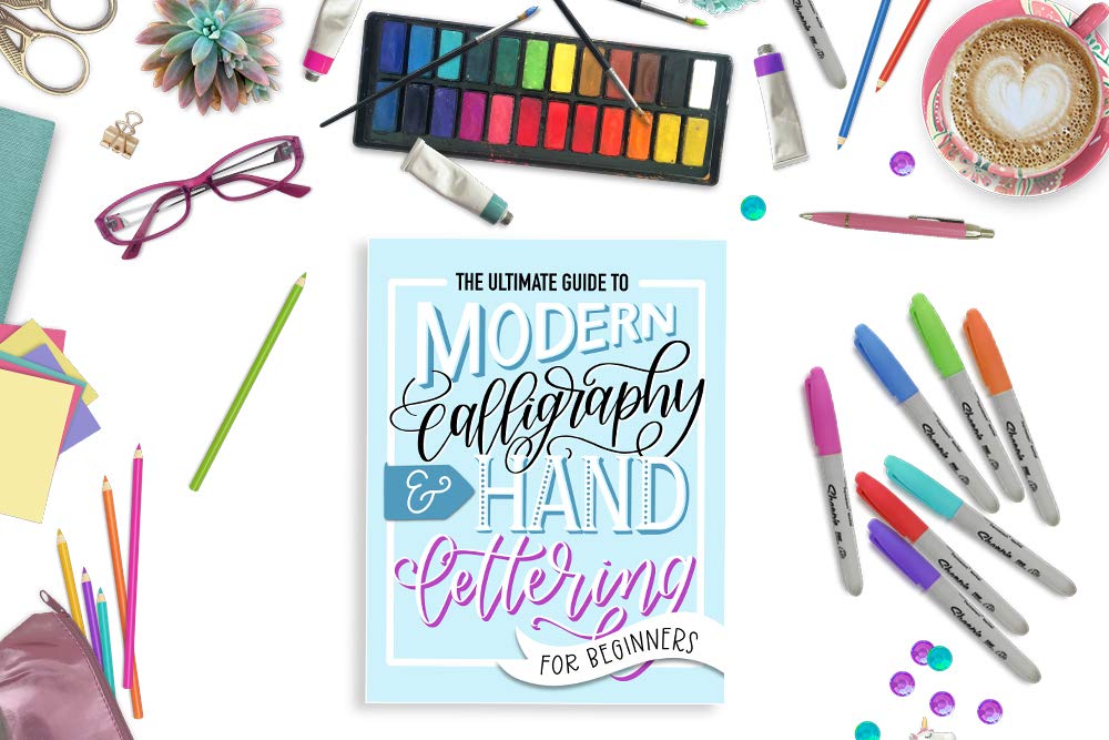 June & Lucy Modern Calligraphy & Hand Lettering Workbook - Learn Techniques & Practice | Paperback