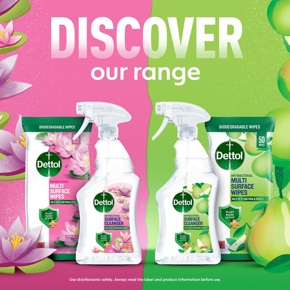 Dettol - Tru Clean Antibacterial Multi Surface Spray Cleanser Crisp Pear 6 x 750ml 6