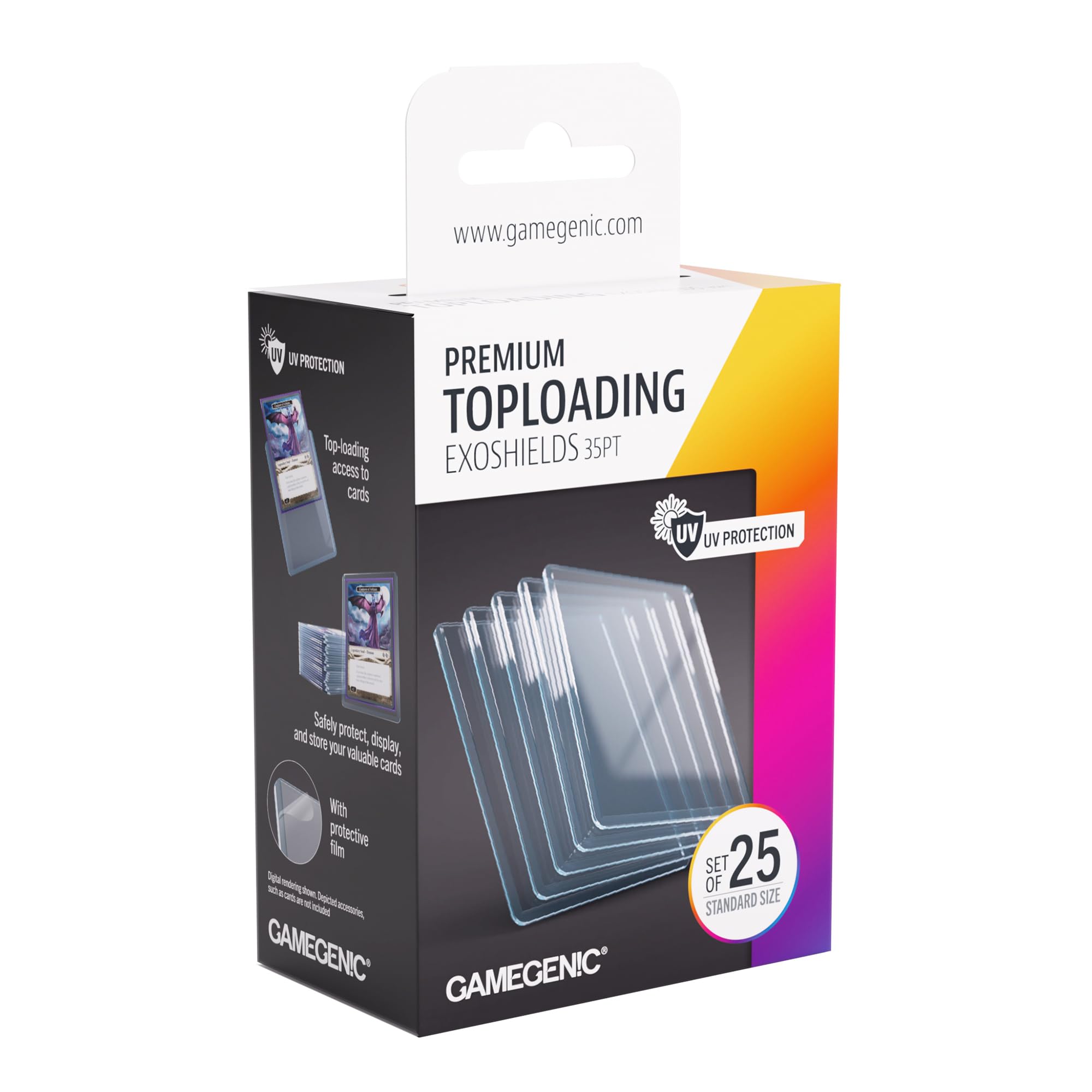 Gamegenic Premium Toploading Exoshields - 35pt Protection | 25 Count 1