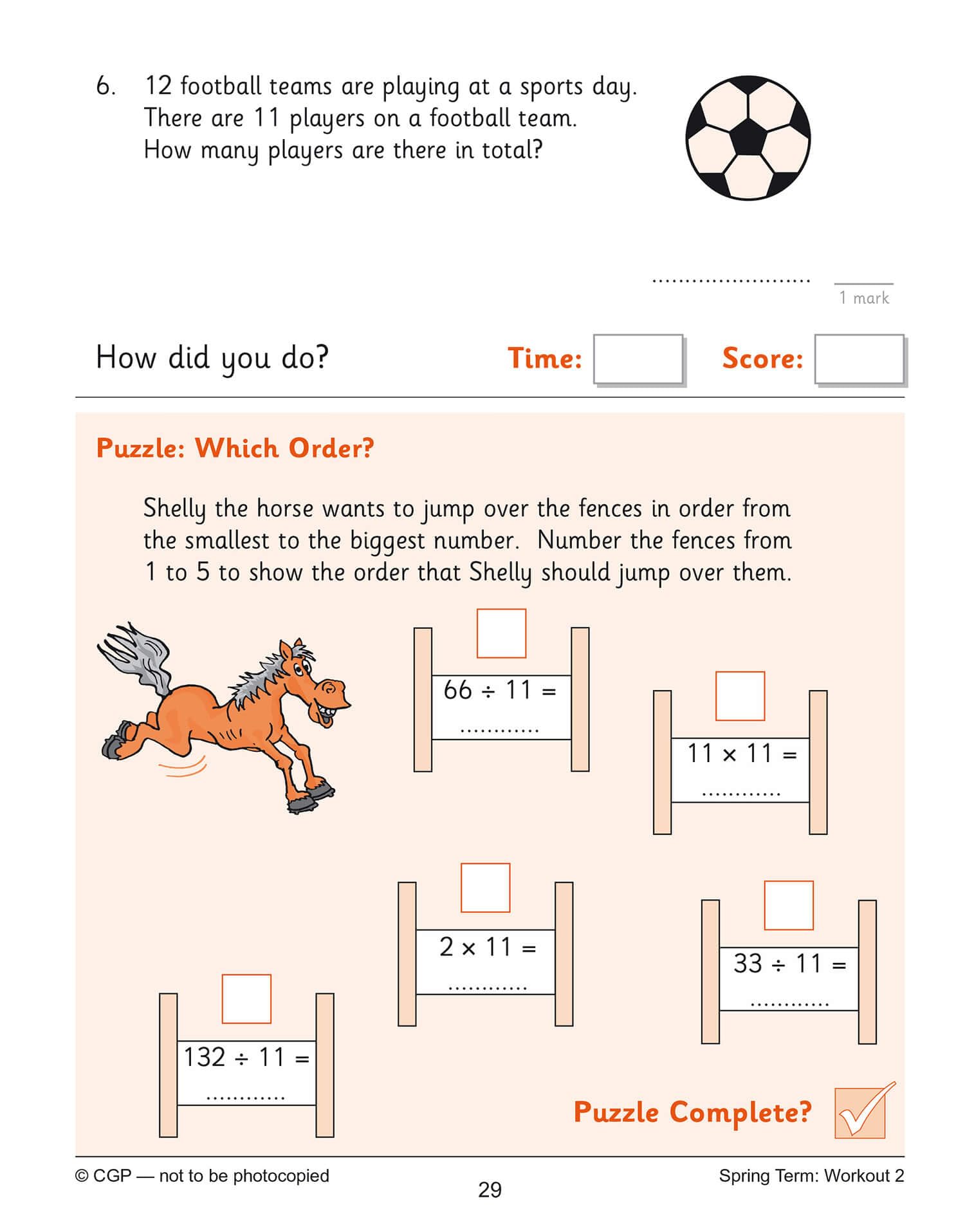 CGP Books KS2 Maths: Times Tables 10-Minute Weekly Workouts - Year 4 | Ages 8-9 | Paperback 5