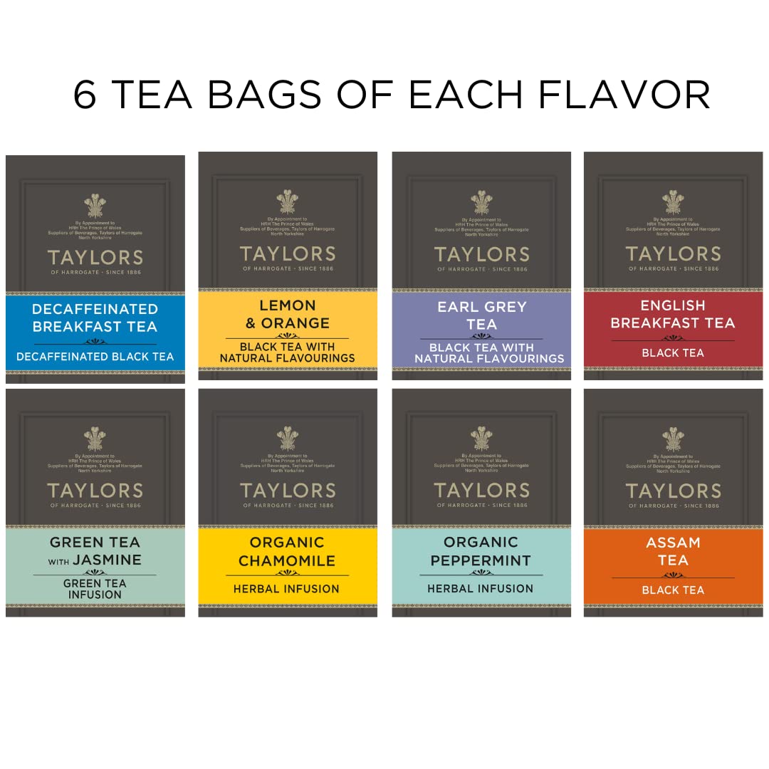 Taylors of Harrogate Assorted Speciality Teas Selection Gift Box - 8 Flavour Variety Pack