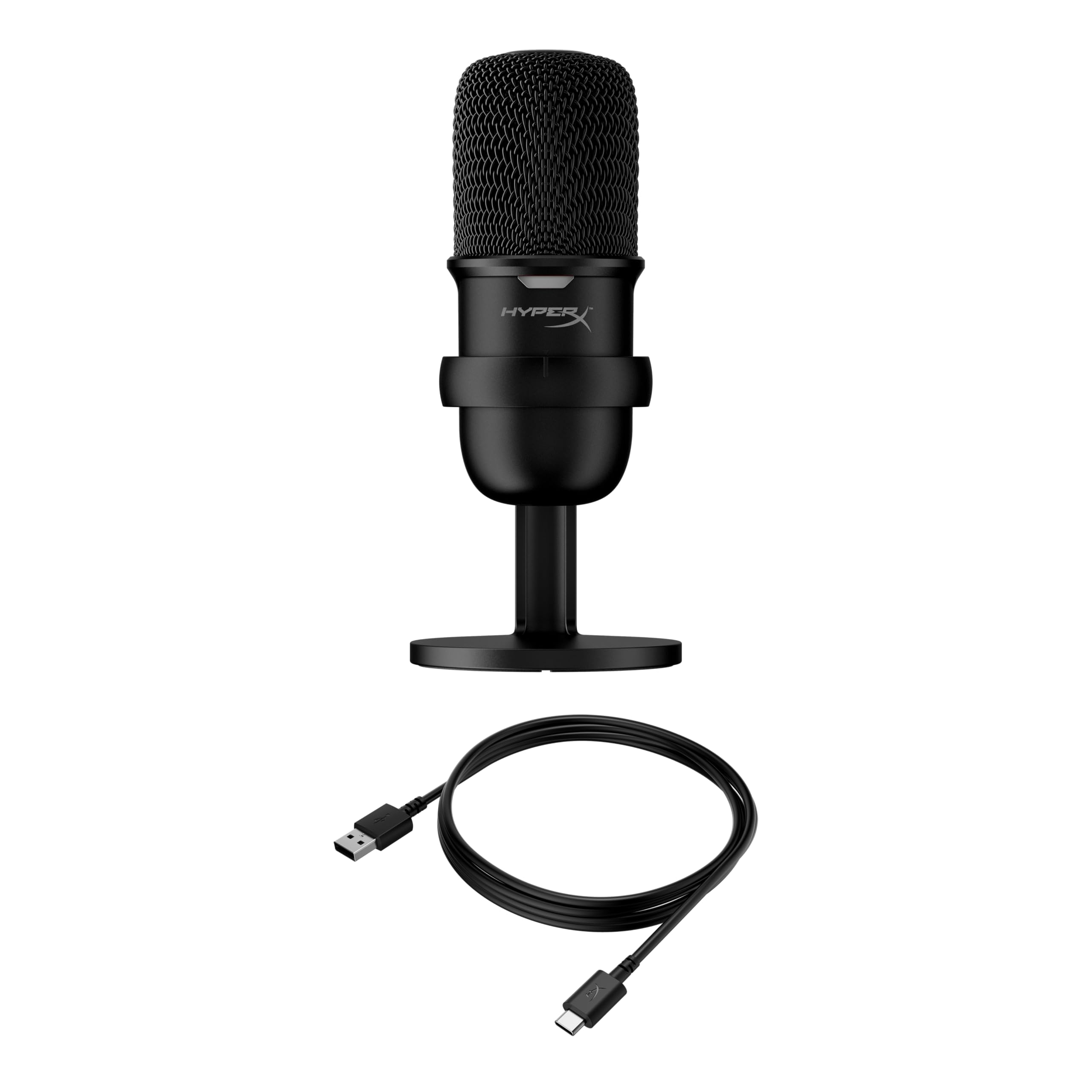 HyperX SoloCast USB Condenser Gaming Microphone – Plug N Play with Tap-to-Mute, for PC, PS4, PS5, Mac, Streaming, Podcasts, Discord 4