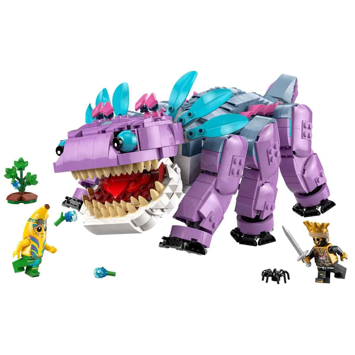 LEGO Fortnite Klombo Figure 77077 - Buildable Dino Toy with Oro & Island Peely Minifigures, Bonus In-Game Outfit