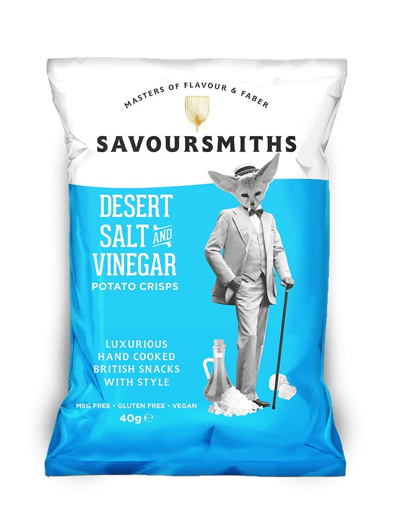 Savoursmiths Big 5 Flavours – 5 x 150 g Beutel | Luxus-Chips | Trüffel &amp; Rosmarin | Wagyu-Rindfleisch &amp; Honig-Senf | Wüstensalz | Somerset Cheddar &amp; Schalotte | Wüstensalz &amp; Essig | Gluten- &amp; MSG-frei 4