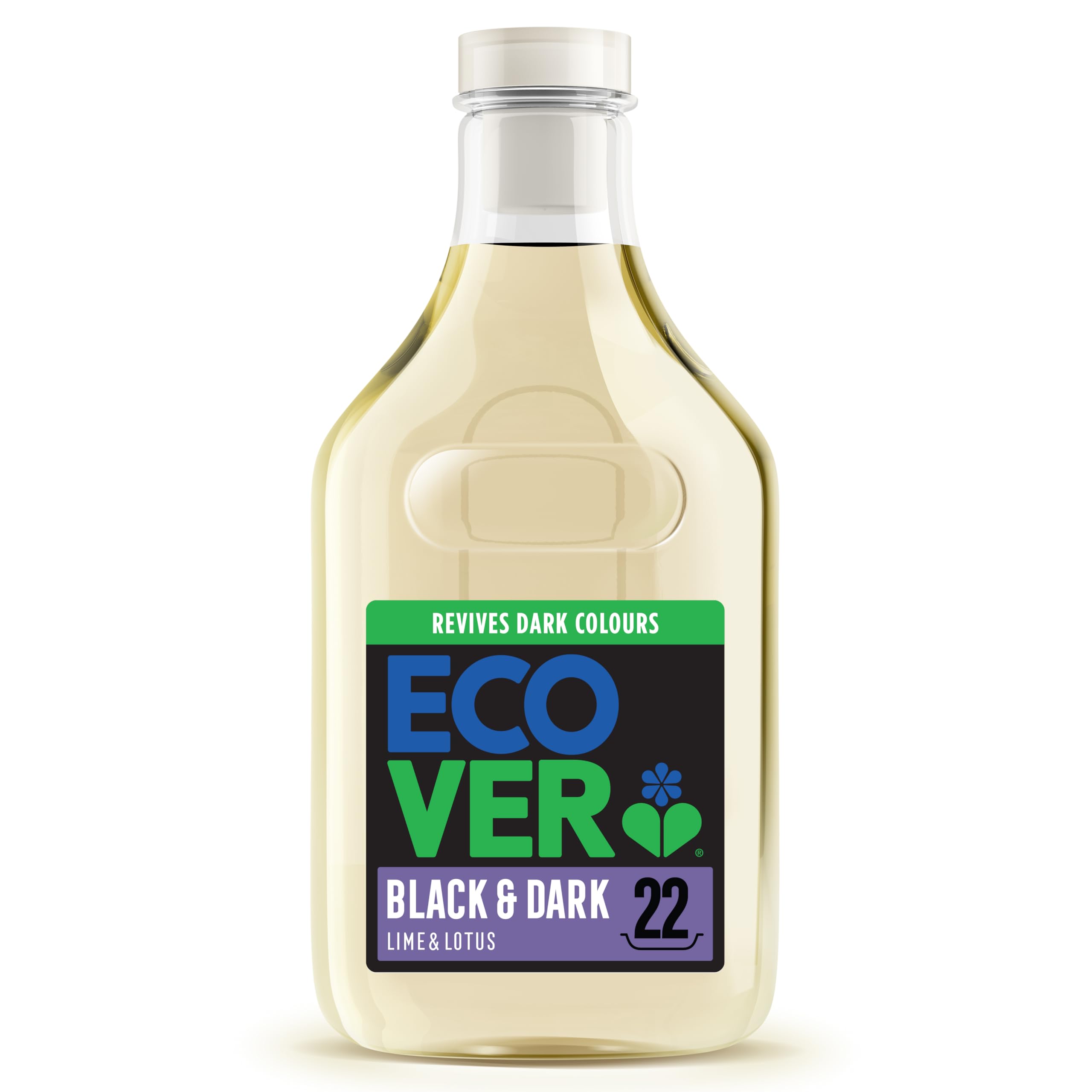 Ecover Delicate Liquid Laundry Detergent for Black & Dark Clothes, Lime & Lotus Scent, 1 L